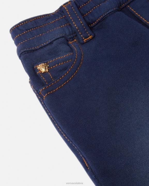 zils apģērbs Versace 806B1855 bērniem medusa baby džinsi