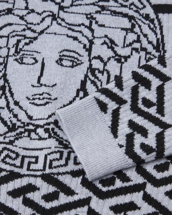 pelēks apģērbs Versace 806B1994 bērniem medusa la greca džemperis