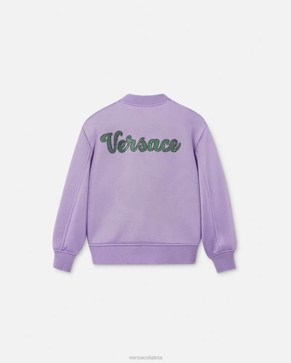 ceriņi apģērbs Versace 806B2016 bērniem logo bumbvedēja jaka