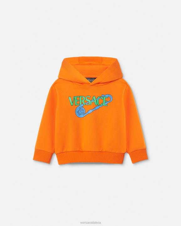 apelsīns apģērbs Versace 806B1918 bērniem drošības adata bērnu kapuci