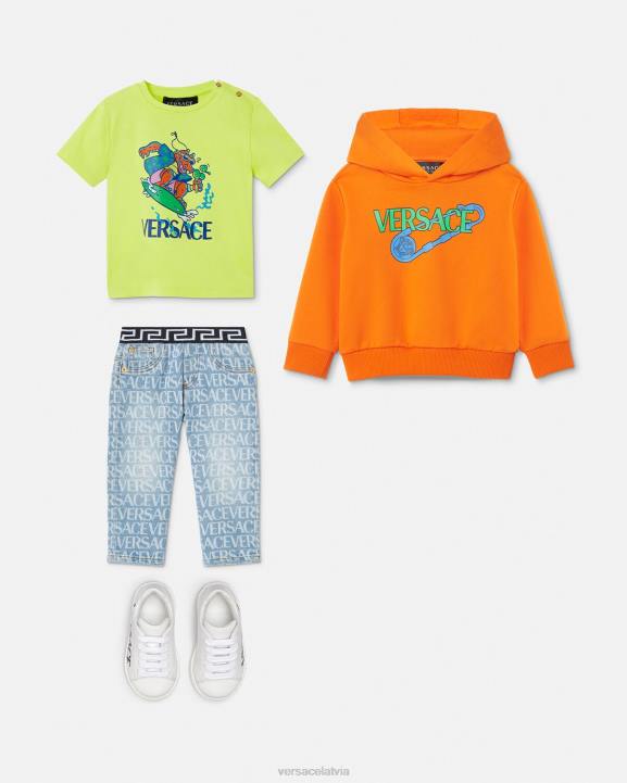 apelsīns apģērbs Versace 806B1918 bērniem drošības adata bērnu kapuci
