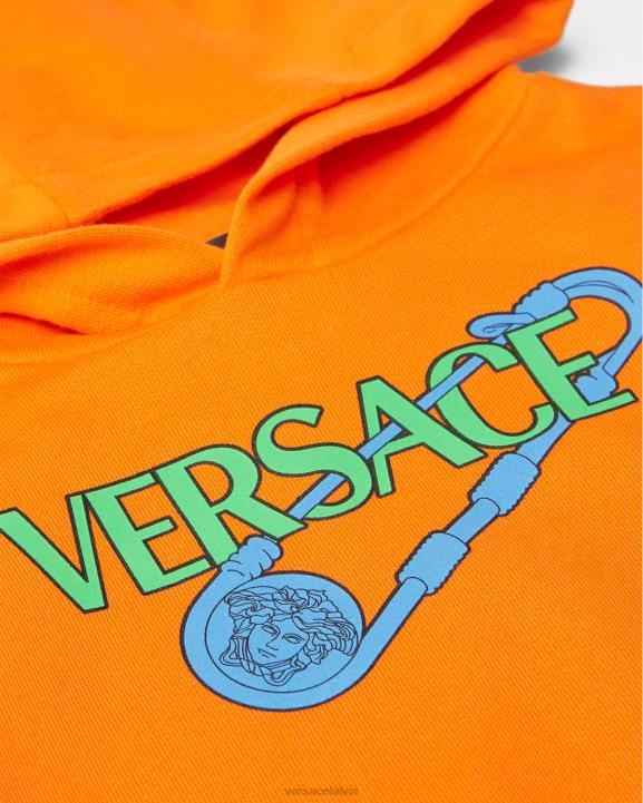 apelsīns apģērbs Versace 806B1918 bērniem drošības adata bērnu kapuci