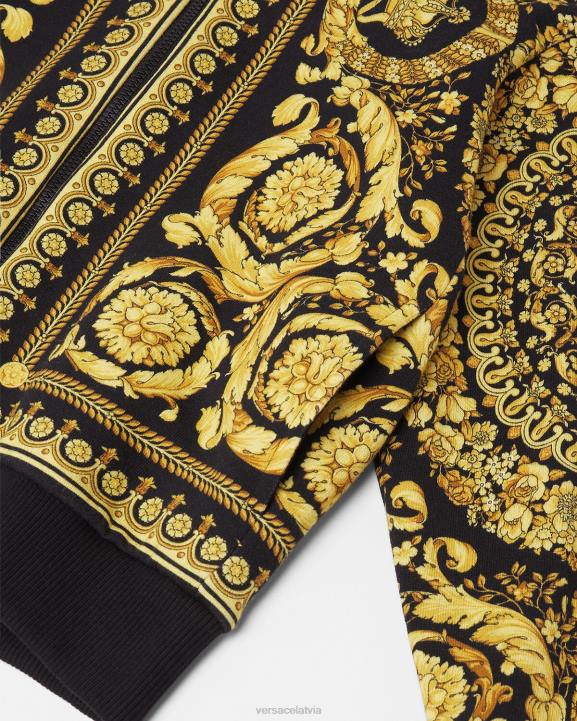 drukāt apģērbs Versace 806B1982 bērniem barocco kapuci ar rāvējslēdzēju