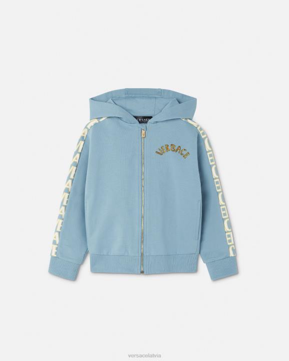 gaiši zils apģērbs Versace 806B2083 bērniem visapkārt kapuci