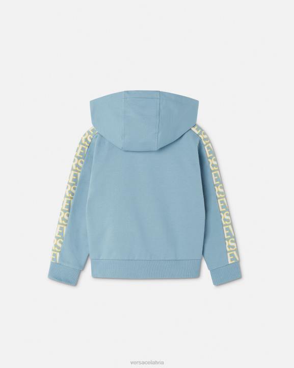 gaiši zils apģērbs Versace 806B2083 bērniem visapkārt kapuci