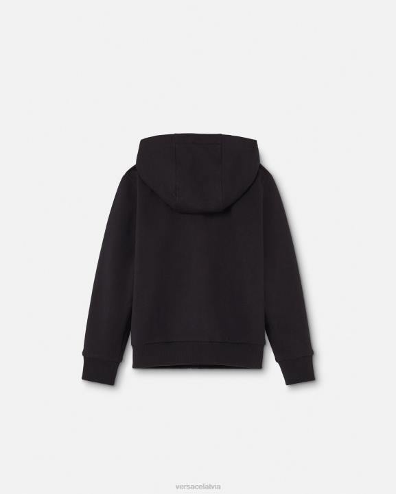 melns apģērbs Versace 806B1965 bērniem Medusa kapuci ar rāvējslēdzēju