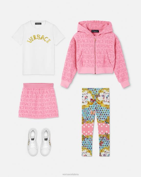 rozā apģērbs Versace 806B1948 bērniem Visa dvieļu kapuce