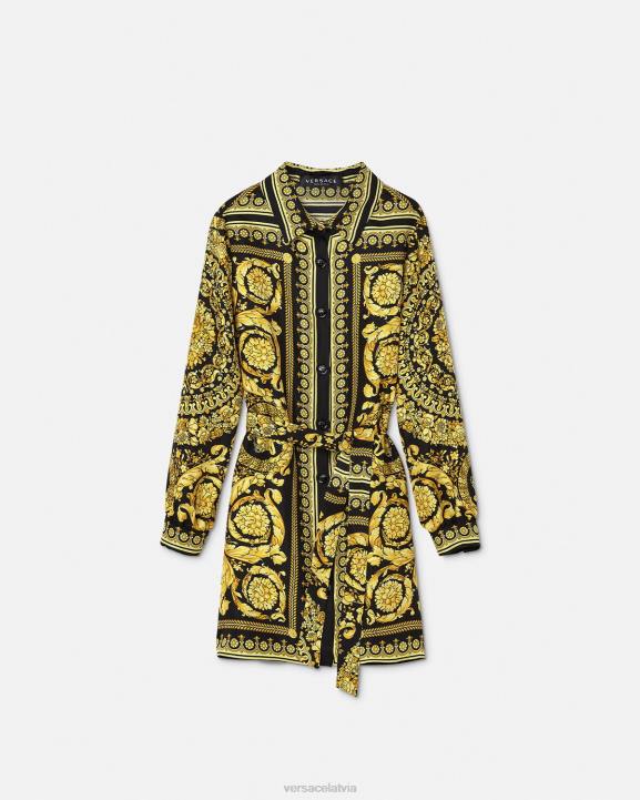 drukāt apģērbs Versace 806B1955 bērniem baroko zīda kleita