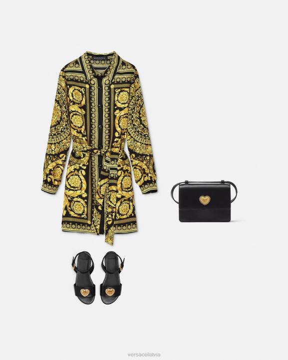 drukāt apģērbs Versace 806B1955 bērniem baroko zīda kleita