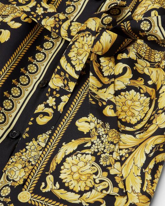 drukāt apģērbs Versace 806B1955 bērniem baroko zīda kleita