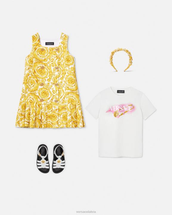 drukāt apģērbs Versace 806B1981 bērniem medusa barocco maiņas kleita