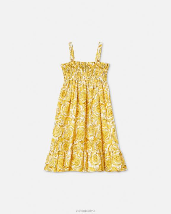 drukāt apģērbs Versace 806B1988 bērniem Baroka stila kleita