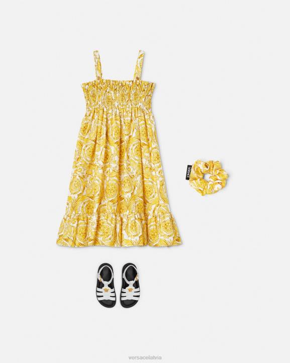 drukāt apģērbs Versace 806B1988 bērniem Baroka stila kleita