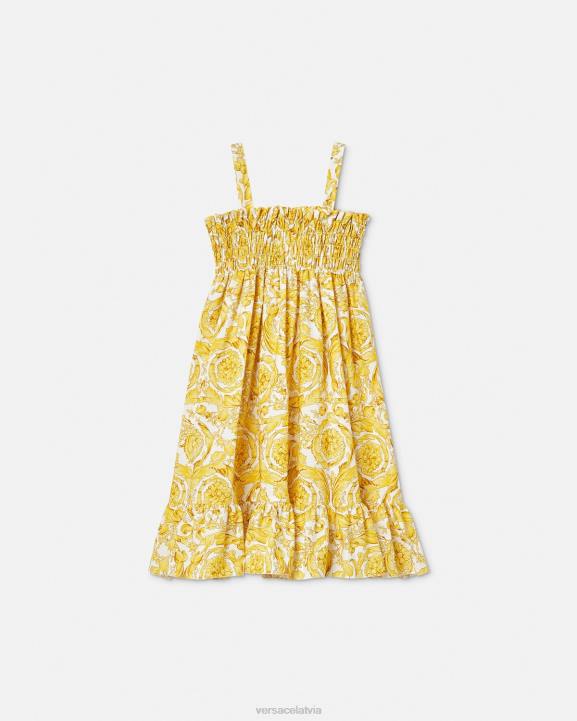 drukāt apģērbs Versace 806B1988 bērniem Baroka stila kleita