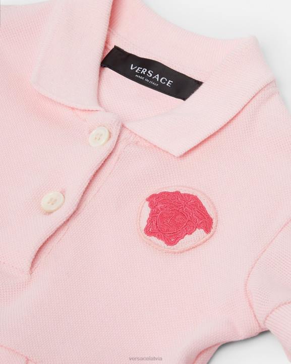gaiši rozā apģērbs Versace 806B1834 bērniem medusa bērnu kleita