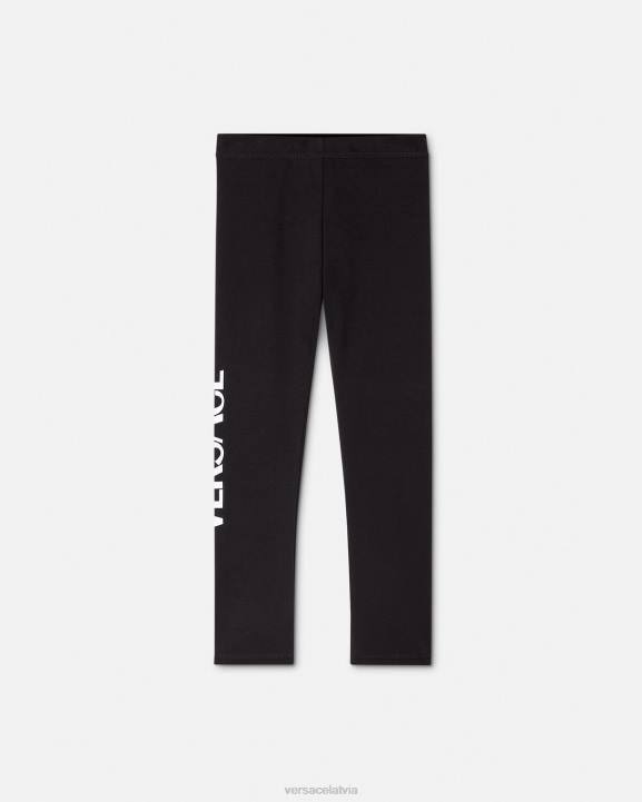 melns apģērbs Versace 806B2015 bērniem logo legingi