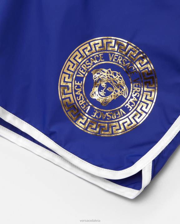 zils apģērbs Versace 806B2113 bērniem medusa greca border peldšorti