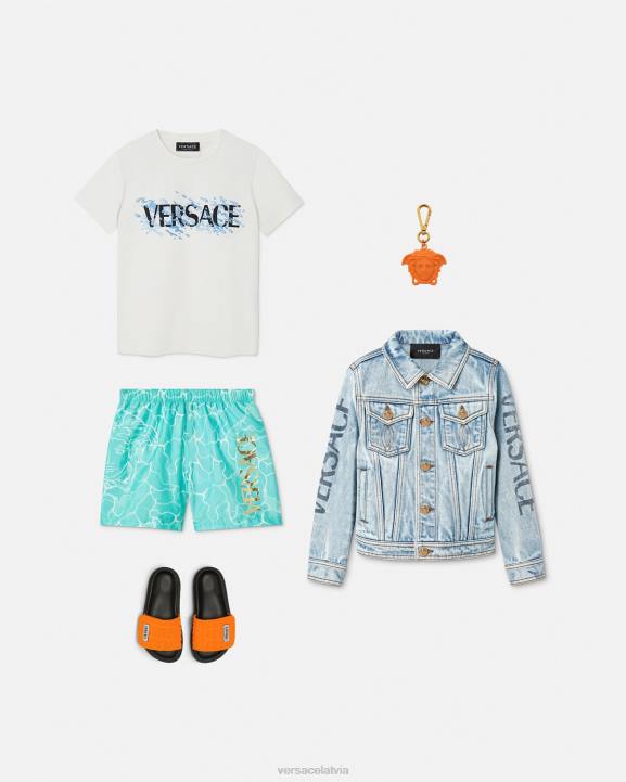 zils apģērbs Versace 806B2134 bērniem medusa logotipa peldšorti