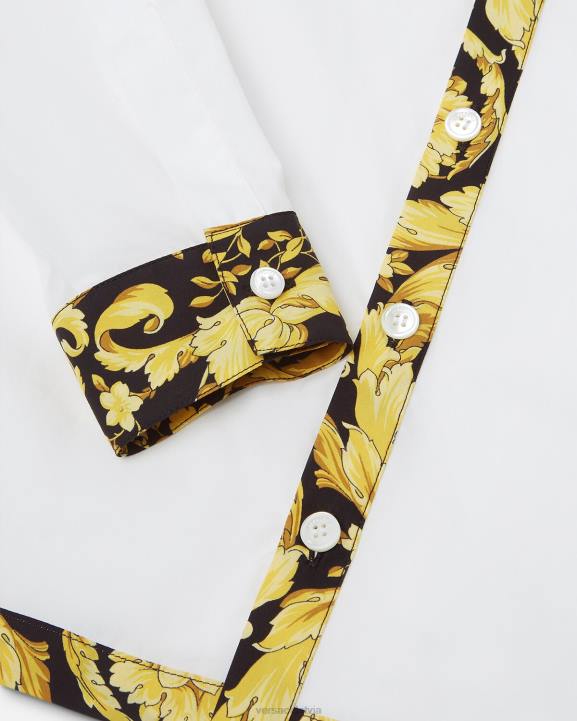 balts un apdrukāts apģērbs Versace 806B2111 bērniem baroko krekls