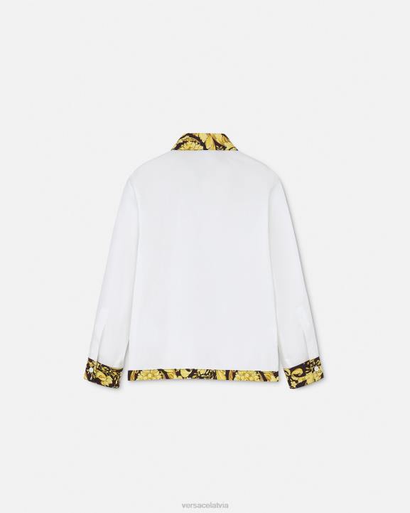 balts un apdrukāts apģērbs Versace 806B2111 bērniem baroko krekls