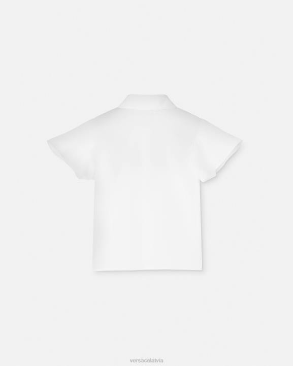 balts un zelts apģērbs Versace 806B1854 bērniem medusa bērnu krekls