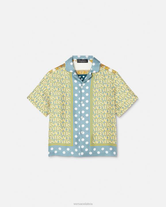 drukāt apģērbs Versace 806B2091 bērniem viscaur zīda krekls