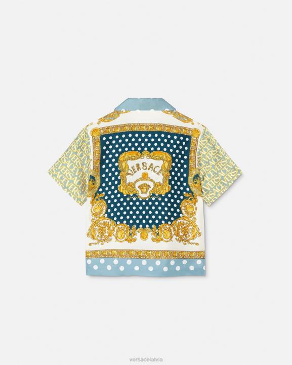 drukāt apģērbs Versace 806B2091 bērniem viscaur zīda krekls