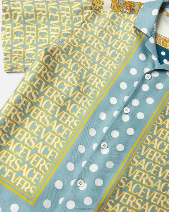 drukāt apģērbs Versace 806B2091 bērniem viscaur zīda krekls