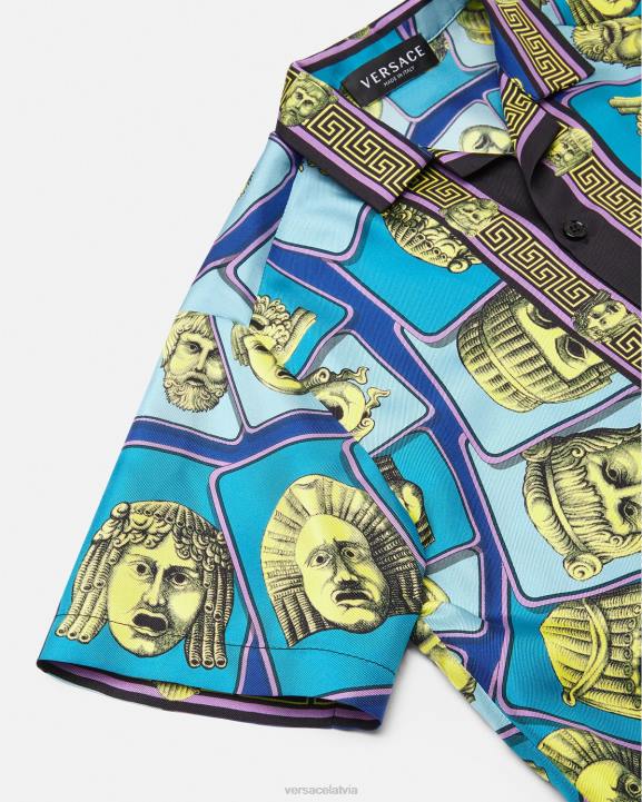 drukāt apģērbs Versace 806B2123 bērniem le maschere zīda krekls