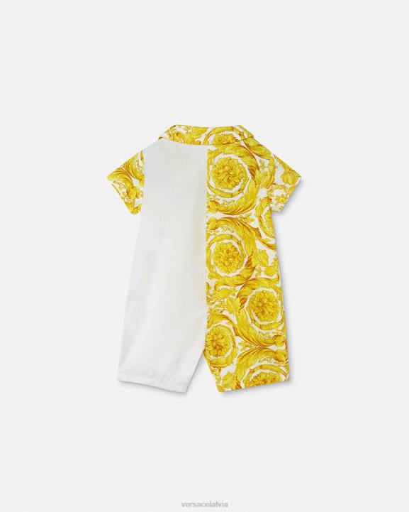 balts un zelts apģērbs Versace 806B1819 bērniem barocco bērnu bikses