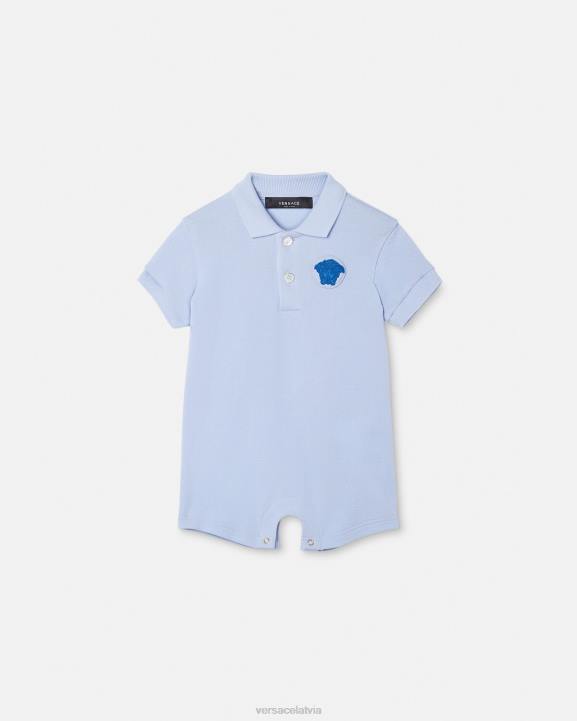 gaiši zils apģērbs Versace 806B1833 bērniem medusa bērnu rombiņš