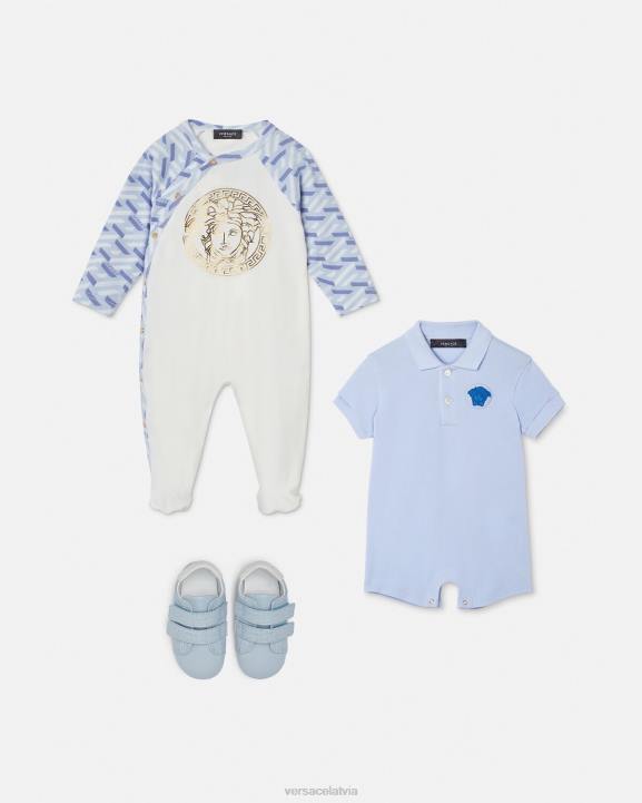 gaiši zils apģērbs Versace 806B1833 bērniem medusa bērnu rombiņš