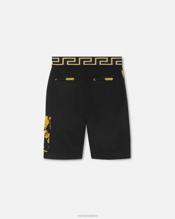 melns apģērbs Versace 806B2126 bērniem maschera baroka greca šorti