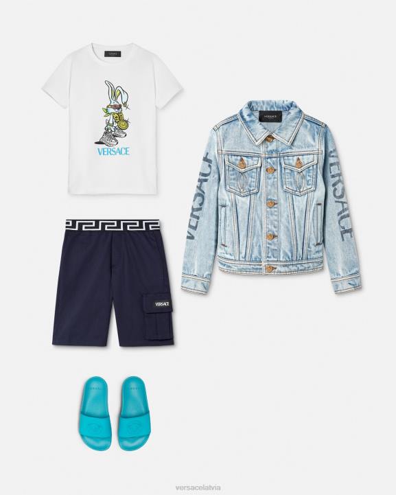 zils apģērbs Versace 806B2100 bērniem greca šorti