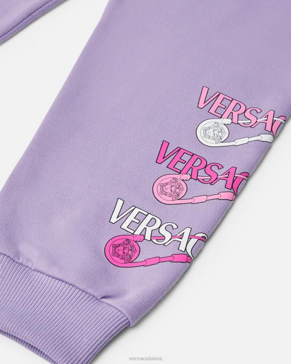 ceriņi apģērbs Versace 806B2019 bērniem drošības adatas sporta bikses