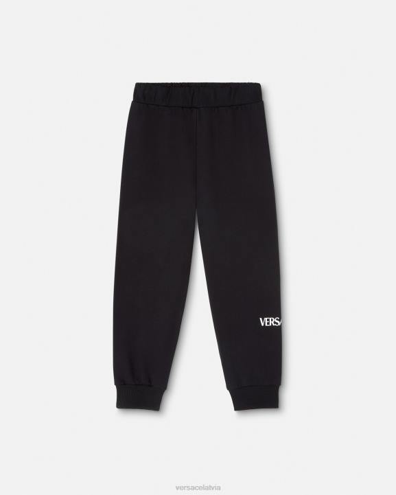 melns apģērbs Versace 806B2014 bērniem logo sporta bikses