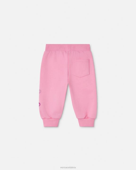 rozā apģērbs Versace 806B1917 bērniem drošības adatas bērnu treniņbikses
