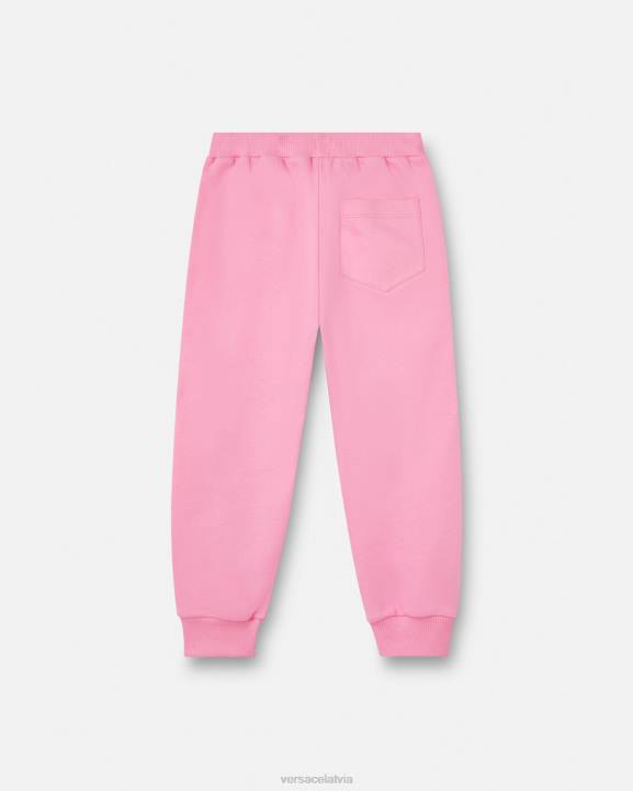 rozā apģērbs Versace 806B2023 bērniem kristāla logotipa sporta bikses