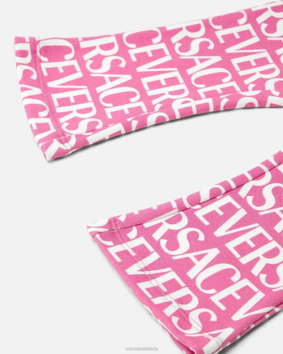rozā un apdruka apģērbs Versace 806B1873 bērniem visas bērnu treniņbikses