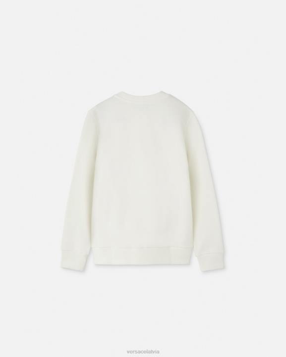 balts apģērbs Versace 806B1962 bērniem radžots medūzas sporta krekls