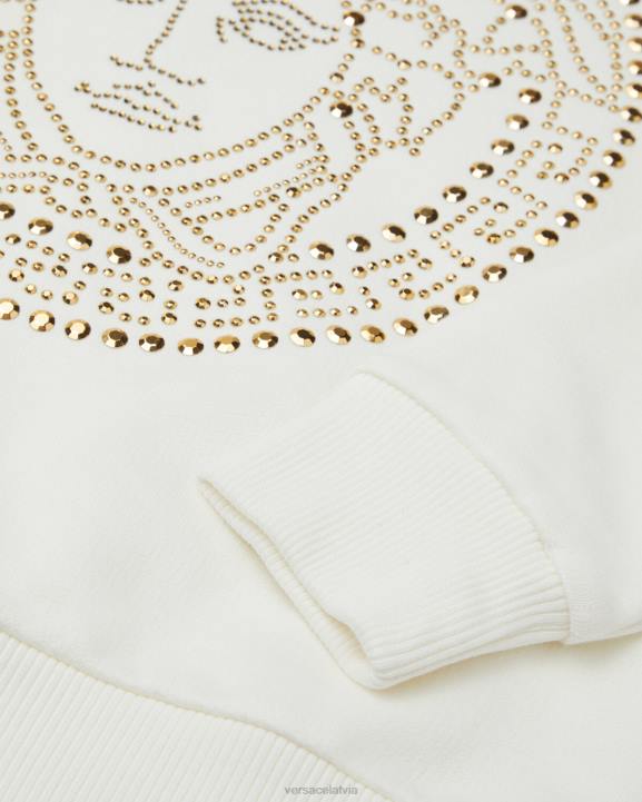 balts apģērbs Versace 806B1962 bērniem radžots medūzas sporta krekls