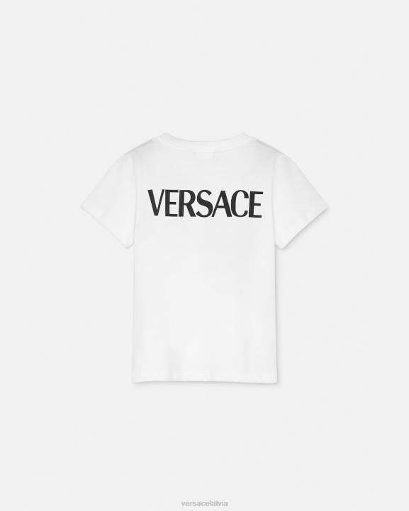 balts apģērbs Versace 806B2004 bērniem T-krekls ar logotipu