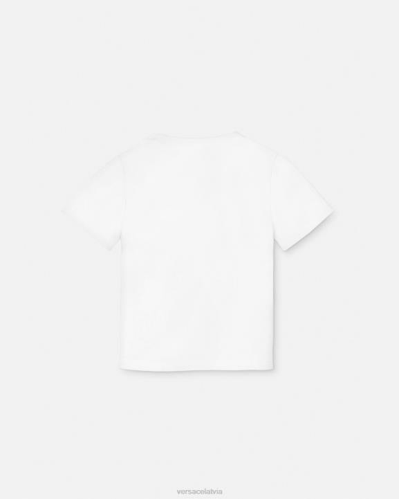 balts un apdrukāts apģērbs Versace 806B1924 bērniem ceļojumu krūze bērnu t-krekls