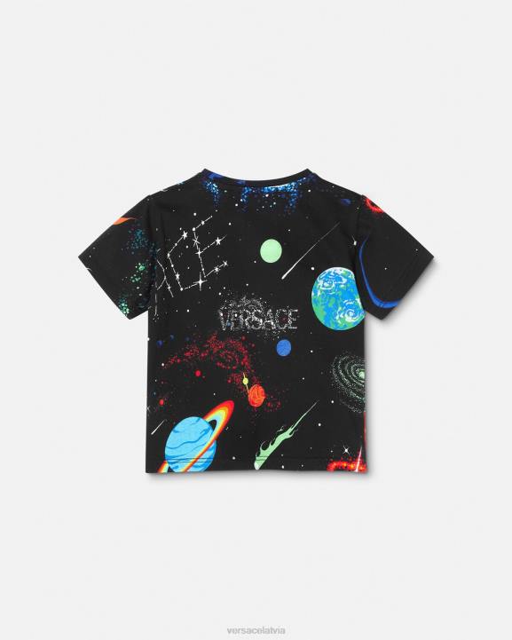 drukāt apģērbs Versace 806B1882 bērniem galaxy baby t-krekls