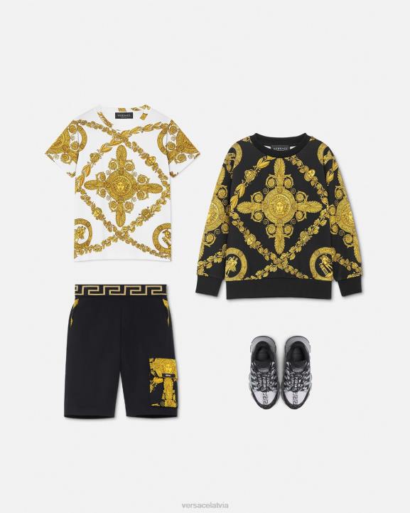 drukāt apģērbs Versace 806B2124 bērniem maschera baroka t-krekls