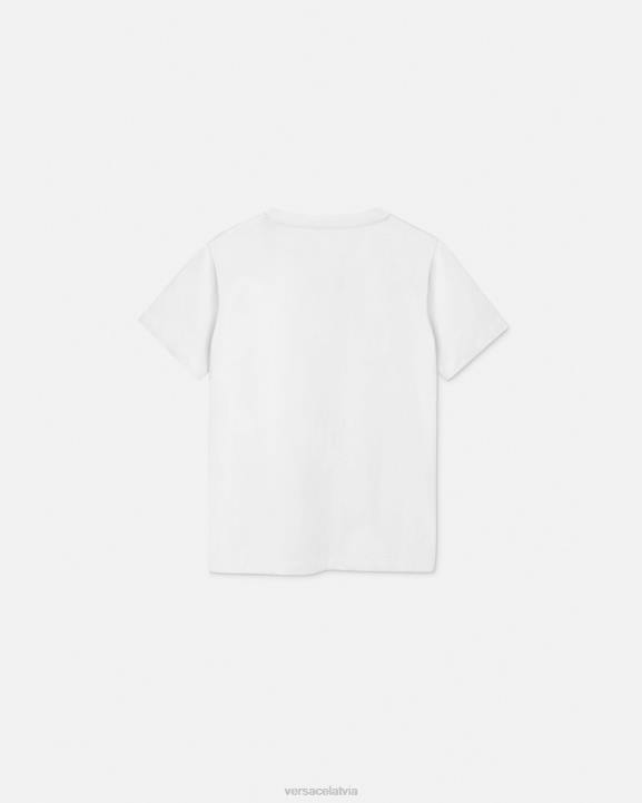 gaiši rozā apģērbs Versace 806B2012 bērniem T-krekls ar logotipu