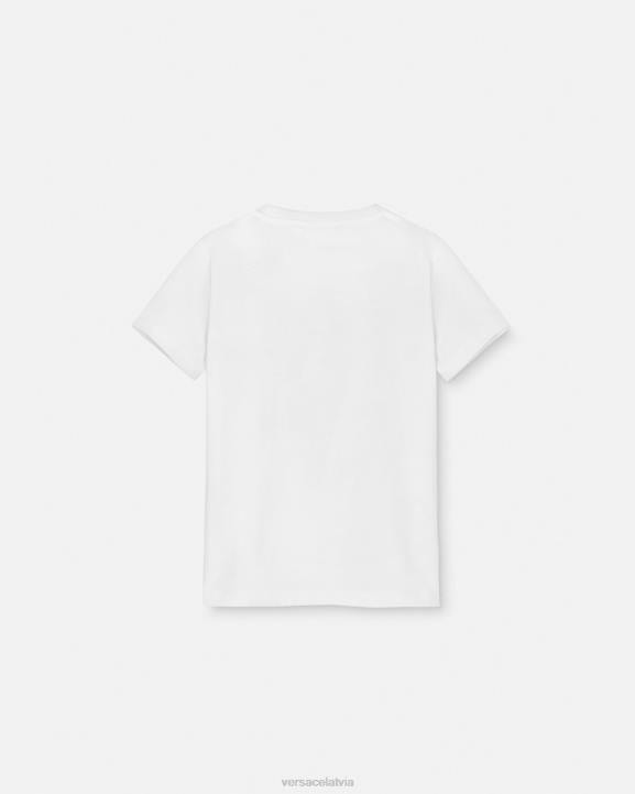 melns balts apģērbs Versace 806B1966 bērniem medūzas t-krekls