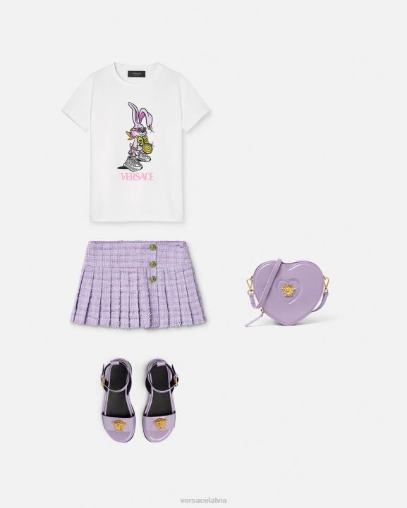 rozā apģērbs Versace 806B1990 bērniem Mēness Jaungada truša t-krekls