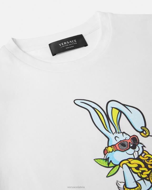 zils apģērbs Versace 806B1991 bērniem Mēness Jaungada truša t-krekls