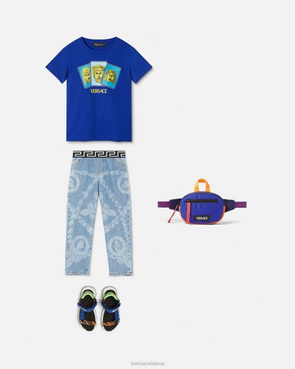 zils apģērbs Versace 806B2121 bērniem le maschere t-krekls